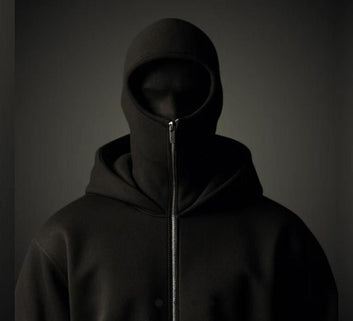 Men's Full Sleeves Zipper Hoodie with Mask