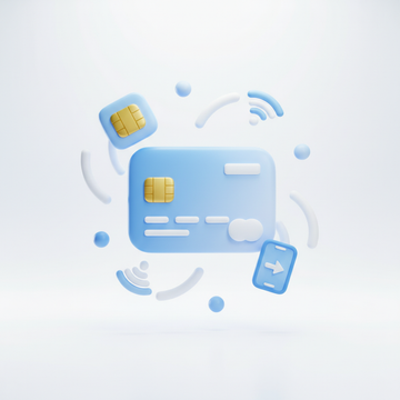 create a 3d icon of 'flexible payment'